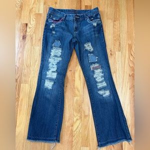 American Eagle AE Hipster Skinny Jeans - Distressed